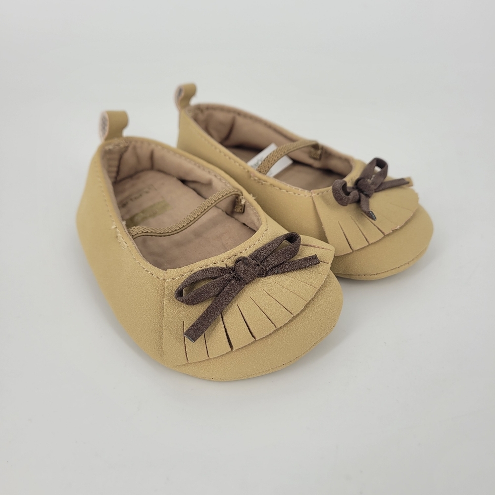 Carter's Baby Moccasin Shoes Size 6-9M Baby Shoes Brown